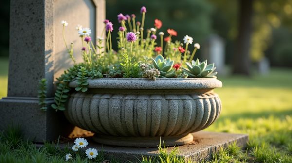 Choisir sa jardinière de cimetière pour respecter la mémoire